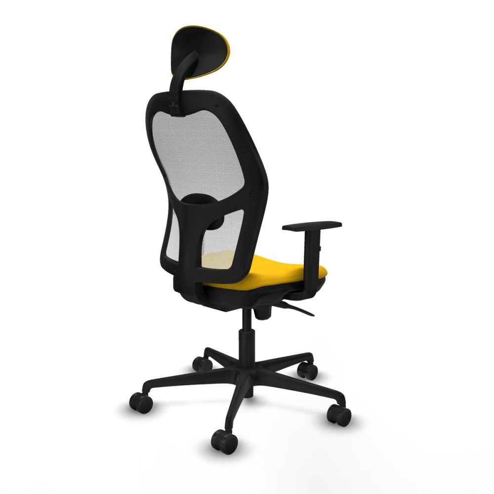 Office Chair with Headrest Jorquera Piqueras y Crespo 1D036N1 Yellow