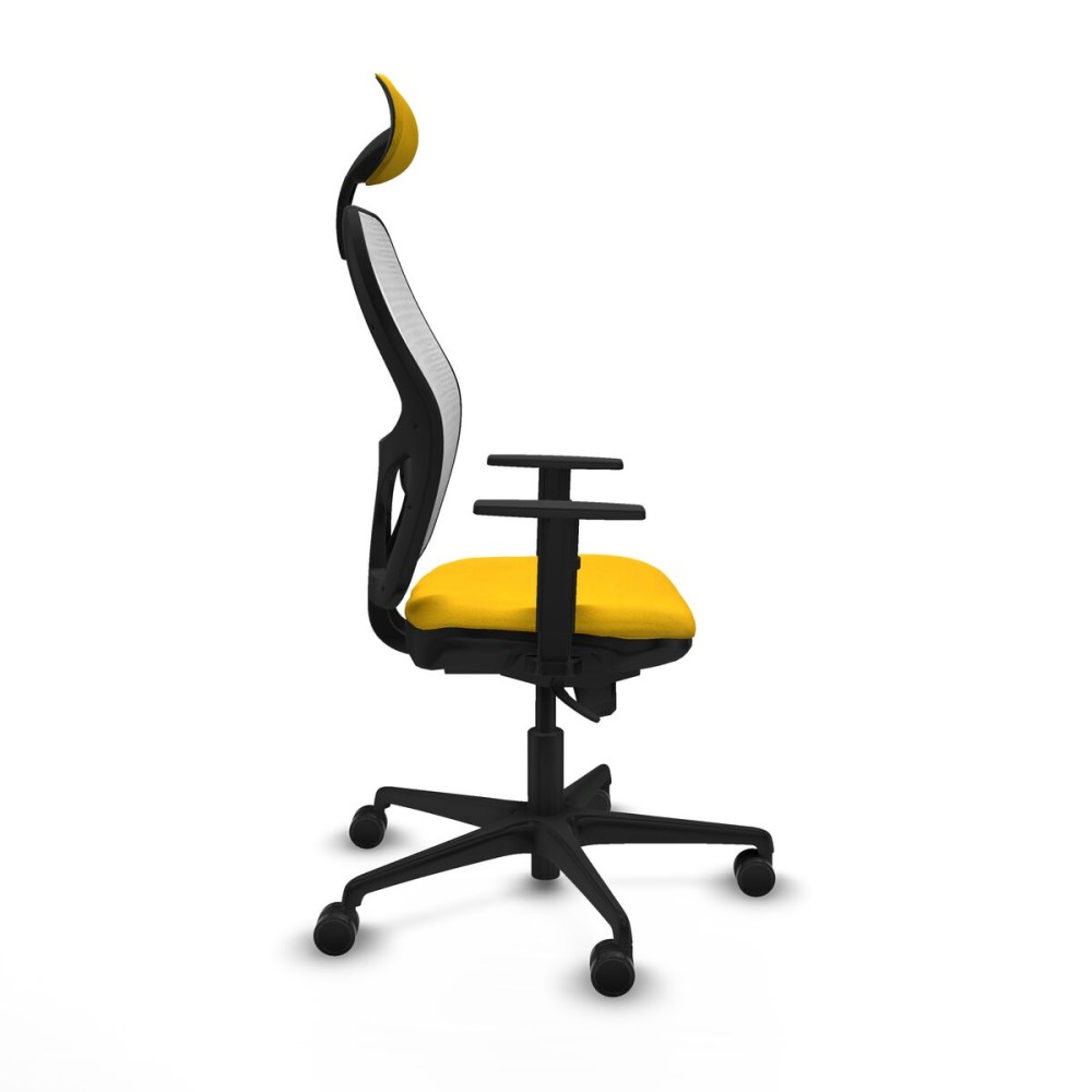 Office Chair with Headrest Jorquera Piqueras y Crespo 1D036N1 Yellow