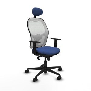 Office Chair with Headrest Jorquera Piqueras y Crespo 1D036N1 Navy Blue