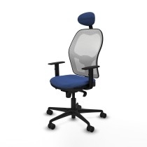 Office Chair with Headrest Jorquera Piqueras y Crespo 1D036N1 Navy Blue