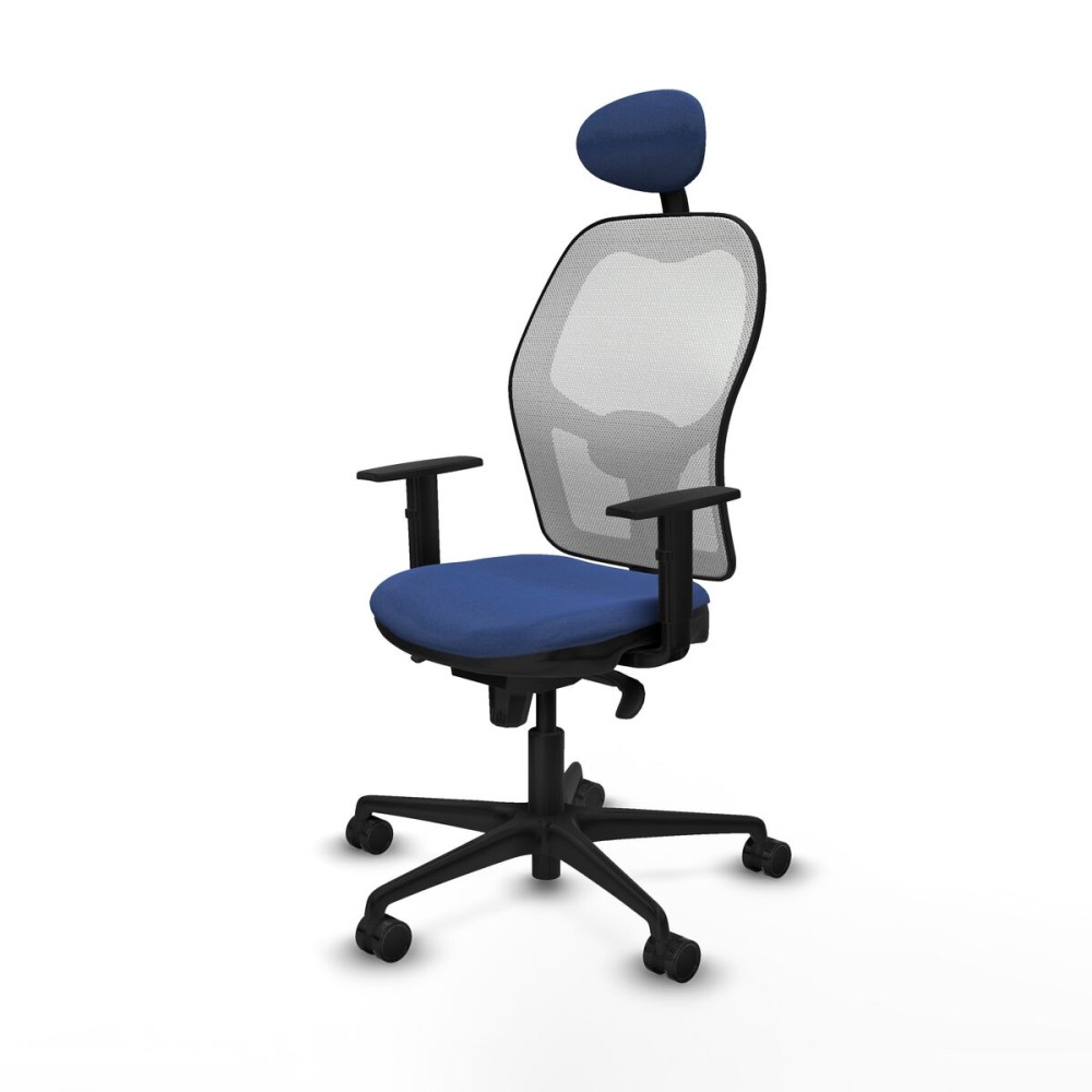 Office Chair with Headrest Jorquera Piqueras y Crespo 1D036N1 Navy Blue