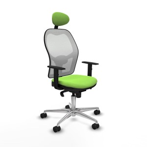 Office Chair with Headrest Jorquera Piqueras y Crespo 1D086N1 Pistachio