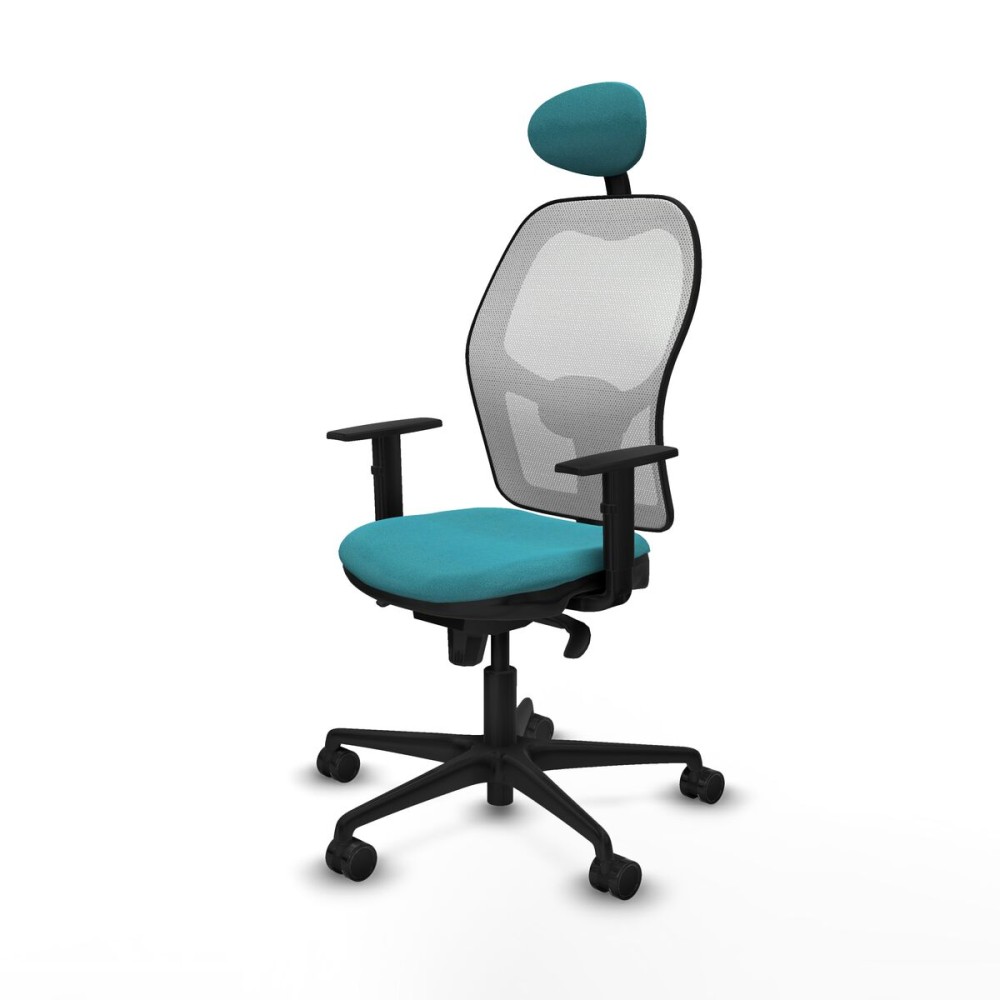 Office Chair with Headrest Jorquera Piqueras y Crespo 1D036N1 Turquoise