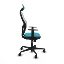 Office Chair with Headrest Jorquera Piqueras y Crespo 1D036N1 Turquoise