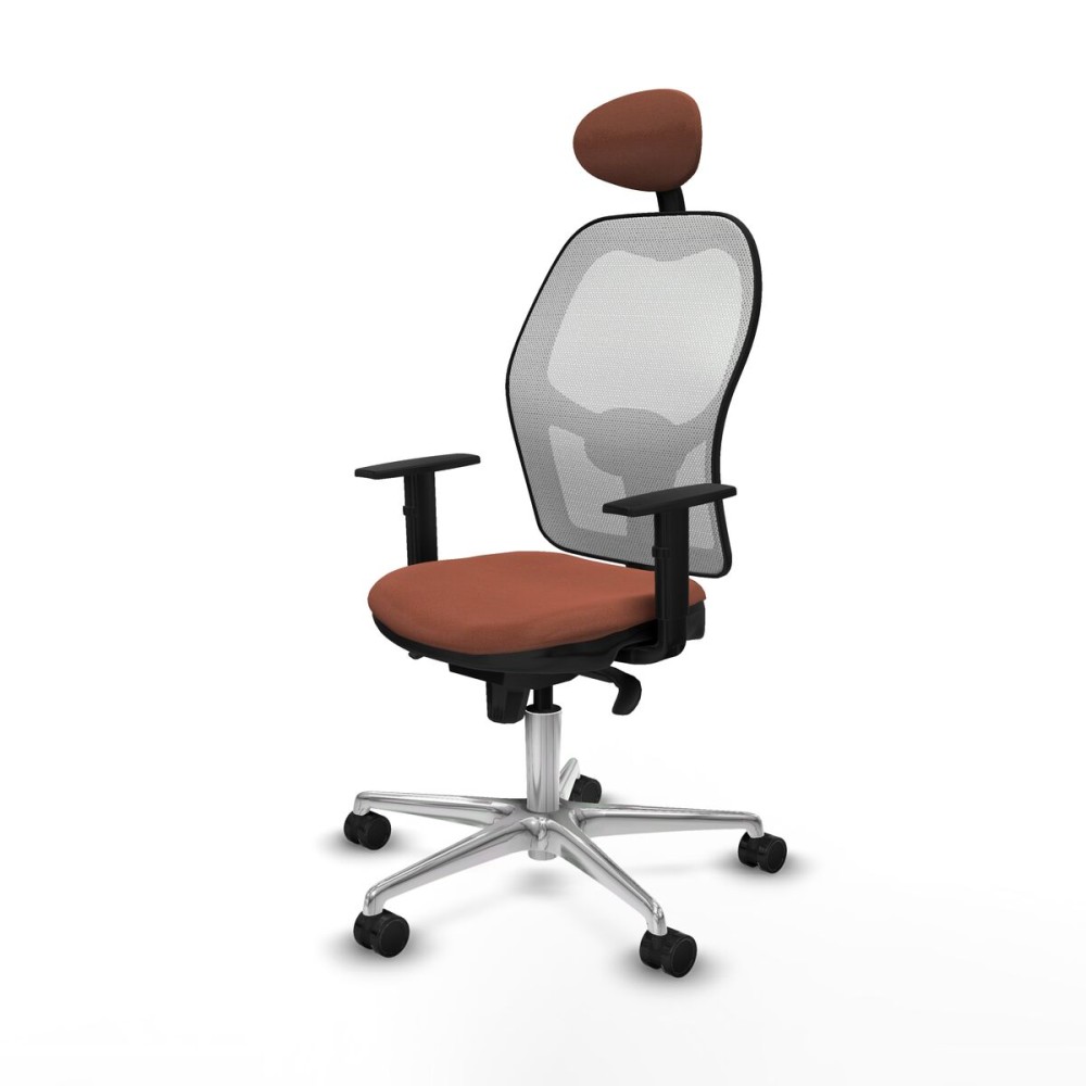 Office Chair with Headrest Jorquera Piqueras y Crespo 1D086N1 White Brown