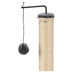 Scratching Post for Cats Beige Grey Wood 40 x 46 x 40 cm