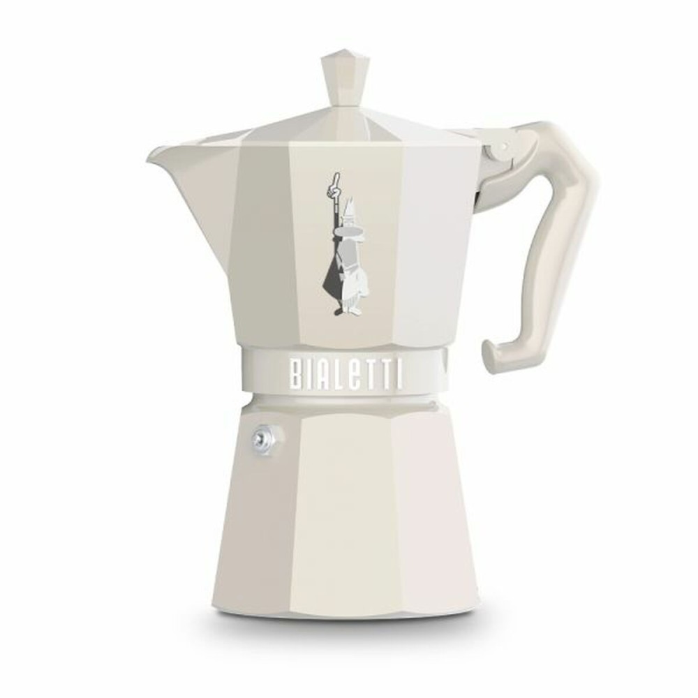 Italian Coffee Pot Bialetti MOKA EXCLUSIVE CREAM 6T Cream Aluminium 6 Cups (6 Units)