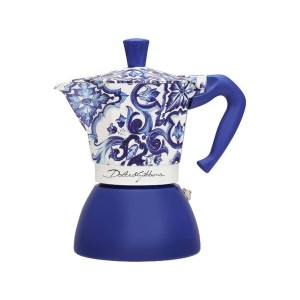 Italian Coffee Pot Bialetti D&G BLU MEDI 6T Blue Aluminium 6 Cups