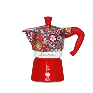Italian Coffee Pot Bialetti MOKA EXPRESS D&G 3T Aluminium Bakelite 3 Cups