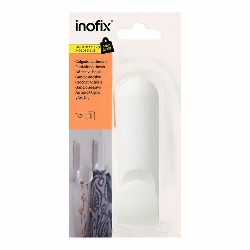 Affichette de poignée de porte Inofix atlas Blanc 2,5 kg Adhésif