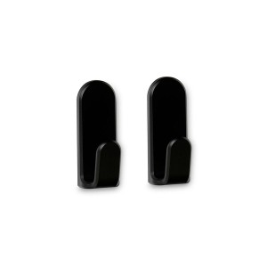 Affichette de poignée de porte Inofix taga Noir 1,5 Kg Adhésif (2 Unités)