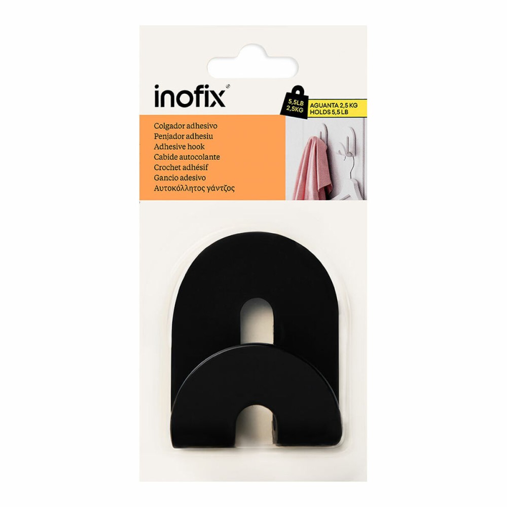 Affichette de poignée de porte Inofix calma Noir 2,5 kg Adhésif