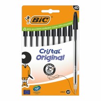 Crayon Bic Cristal Noir (10 Unités)