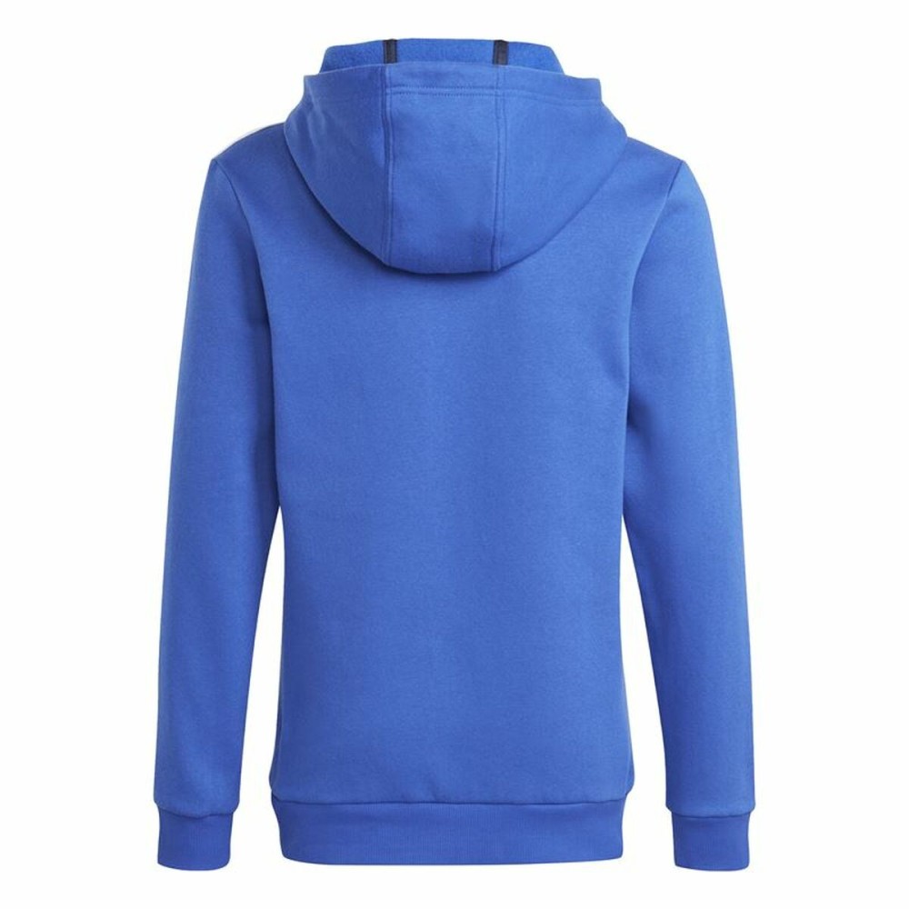 Sweat à capuche unisex Adidas 3S Tib Fl Hd Bleu Gris