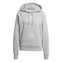 Sweat à capuche homme Adidas Signature Graphic Embroidery French Gris