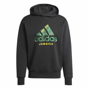 Sweat à capuche homme Adidas Jamaica Seasonal Doubleknit Noir