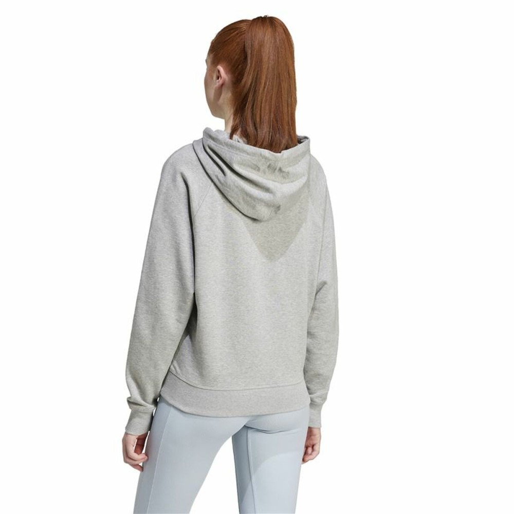 Sweat à capuche homme Adidas Signature Graphic Embroidery French Gris