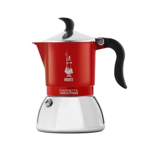 Italian Coffee Pot Bialetti FIAMMETTA INDUCTI Red Aluminium 4 Cups