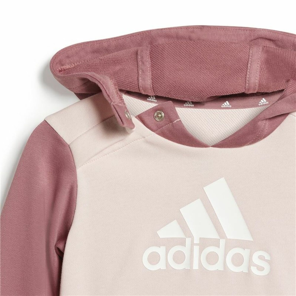 Children’s Tracksuit Adidas Essentials Colorblock Grey Pink