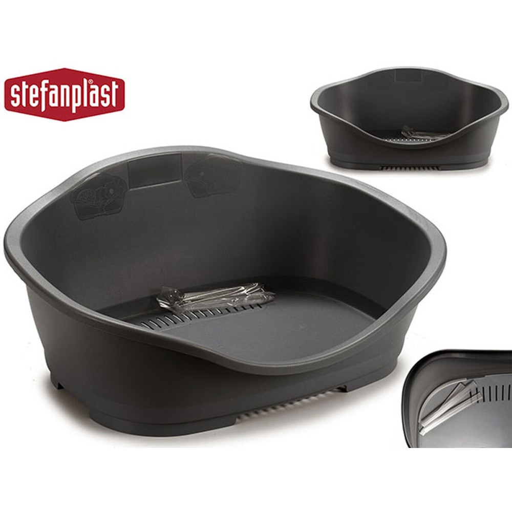 Lit pour animal domestique Stefanplast 97621 Gris Plastique 68 x 27,5 x 49 cm 6 Unités