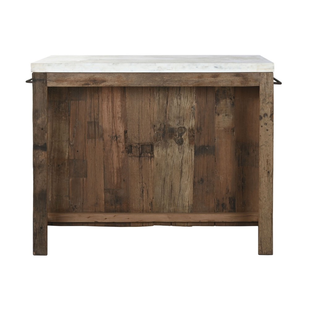 Kitchen furniture Home ESPRIT White Natural 120 x 60 x 97 cm 131 x 61,5 x 97 cm