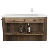 Kitchen furniture Home ESPRIT White Natural 120 x 60 x 97 cm 131 x 61,5 x 97 cm