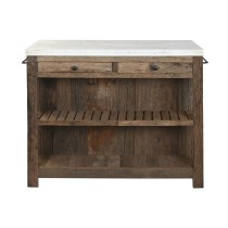 Kitchen furniture Home ESPRIT White Natural 120 x 60 x 97 cm 131 x 61,5 x 97 cm