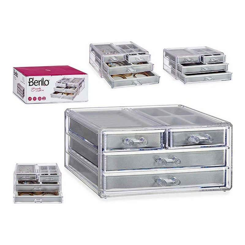 Jewelry box Transparent Methacrylate (15 x 12 x 24,5 cm)