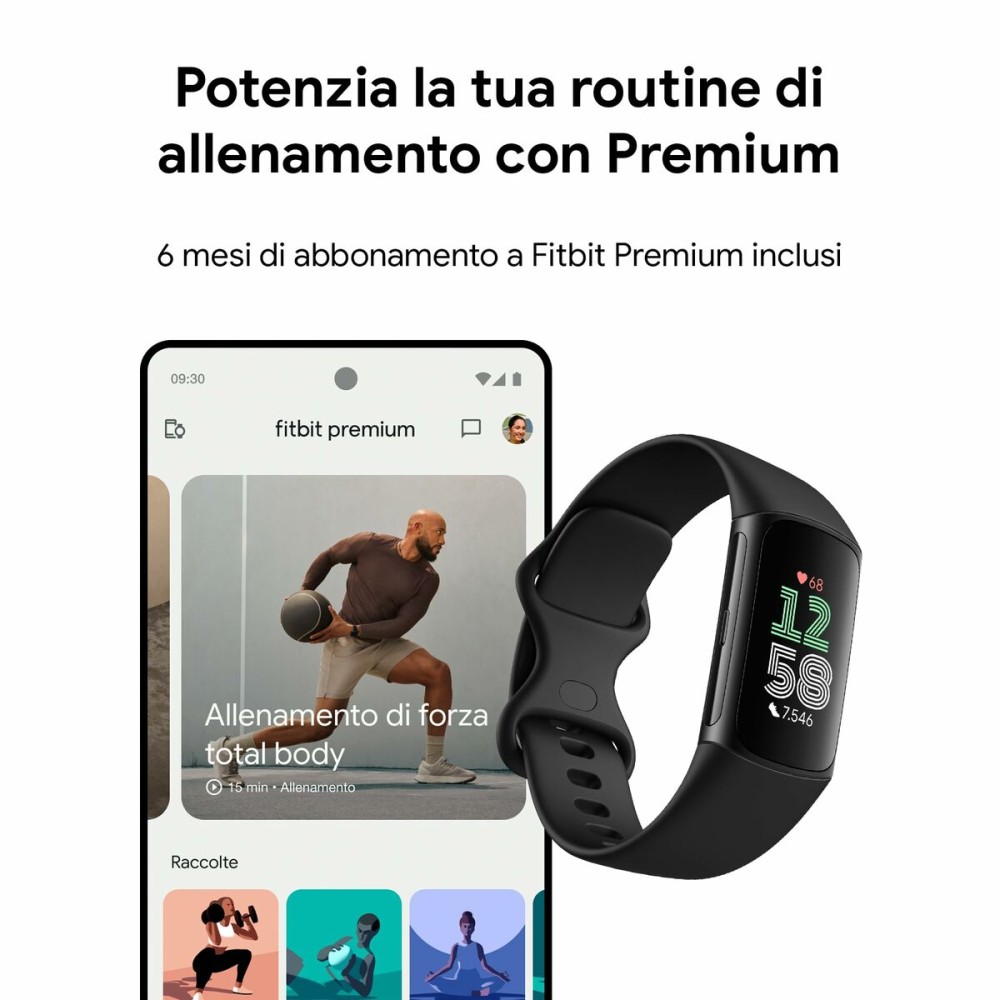 Herrenuhr Fitbit 431BKBK Schwarz