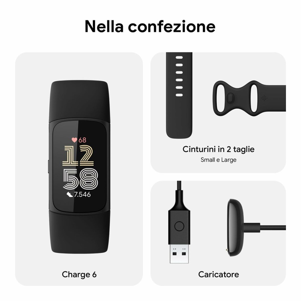 Herrenuhr Fitbit 431BKBK Schwarz