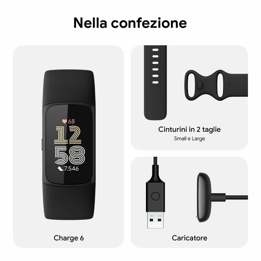 Herrenuhr Fitbit 431BKBK Schwarz