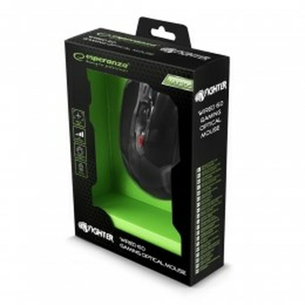 Souris Esperanza EGM205R Noir Rouge 2400 dpi