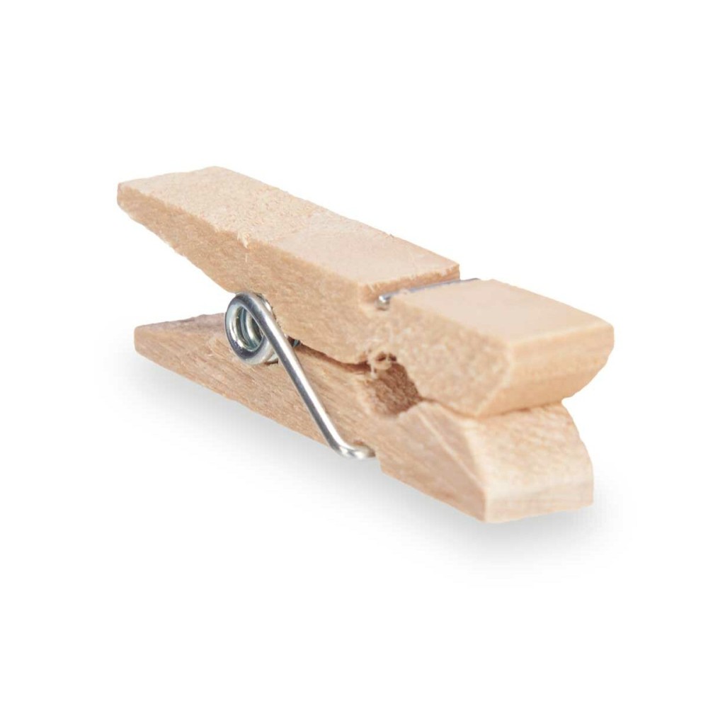 Klammern Pincello 400 Braun Holz Mittel (24 Stück)