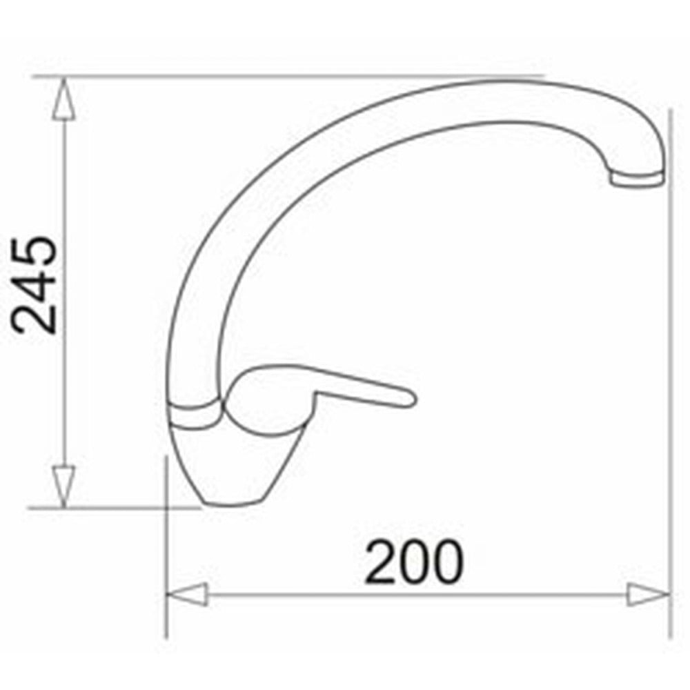 Mixer Tap Pyramis 090922138 szary beton