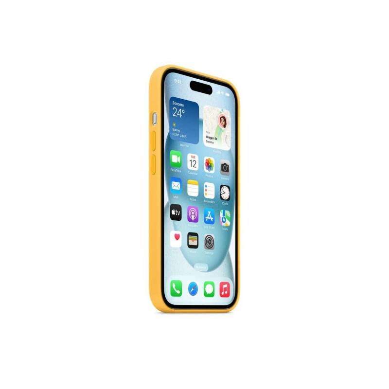 Protection pour téléphone portable Apple MWNA3ZM/A Jaune iPhone 15