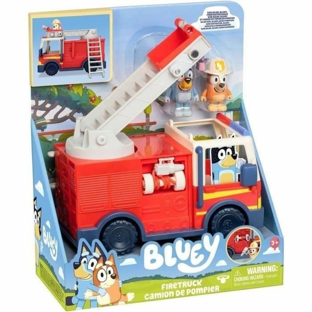 Camion de Pompiers Moose Toys Camión de bomberos de Bluey Rouge rouge