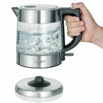 Elektrischer Wasserkocher mit LED-Licht Severin WK 3468 Schwarz Durchsichtig Edelstahl 2200 W 1 L