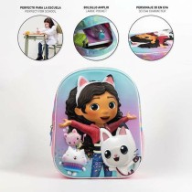 Cartable 3D Gabby's Dollhouse Rose 25,0 x 31,0 x 10,0 cm