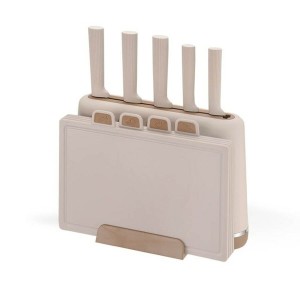 Ensemble de couteaux de cuisine et support Feel Maestro MR-1412-BEIGE