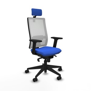 Chaise de Bureau avec Appui-tête Piqueras y Crespo 2D066N2 Bleu