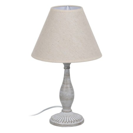 Tischlampe Beige Grau 60 W 220-240 V 20 x 20 x 34 cm