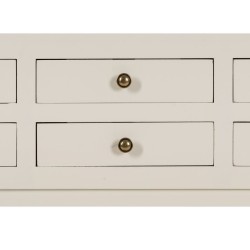 Console Blanc Bois d'épicéa Bois MDF 85 x 26 x 85 cm