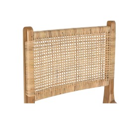 Stuhl DKD Home Decor 51 x 48 x 86 cm 51 x 54 x 86 cm natürlich Teakholz Hellbraun Rattan