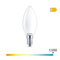 Lampe LED Philips Bougie E 6,5 W E14 806 lm 3,5 x 9,7 cm (6500 K)