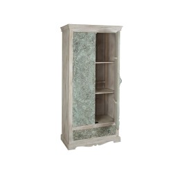 Armoire Romimex Vert Naturel Bois de manguier 40 x 180 x 85 cm