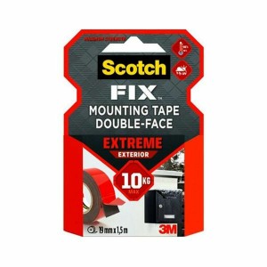 Double Sided Tape Scotch 19 mm x 1,5 m Black Red Grey