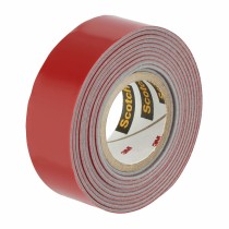 Doppelseitiges Klebeband Scotch 19 mm x 1,5 m Schwarz Rot Grau
