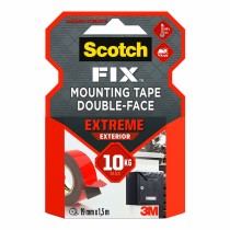 Double Sided Tape Scotch 19 mm x 1,5 m Black Red Grey