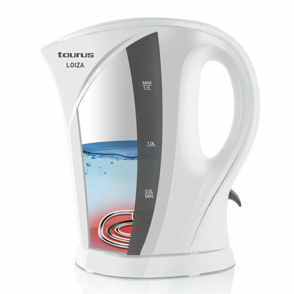 Wasserkocher Taurus Weiß Kunststoff 2200 W 1,7 L