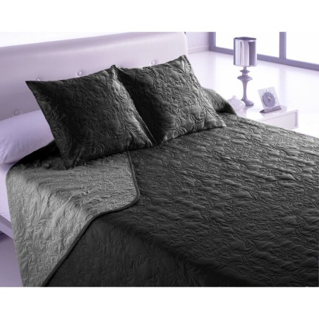 Couvre-lit Hosteline VEGAS Noir Lit king size (3 Pièces)